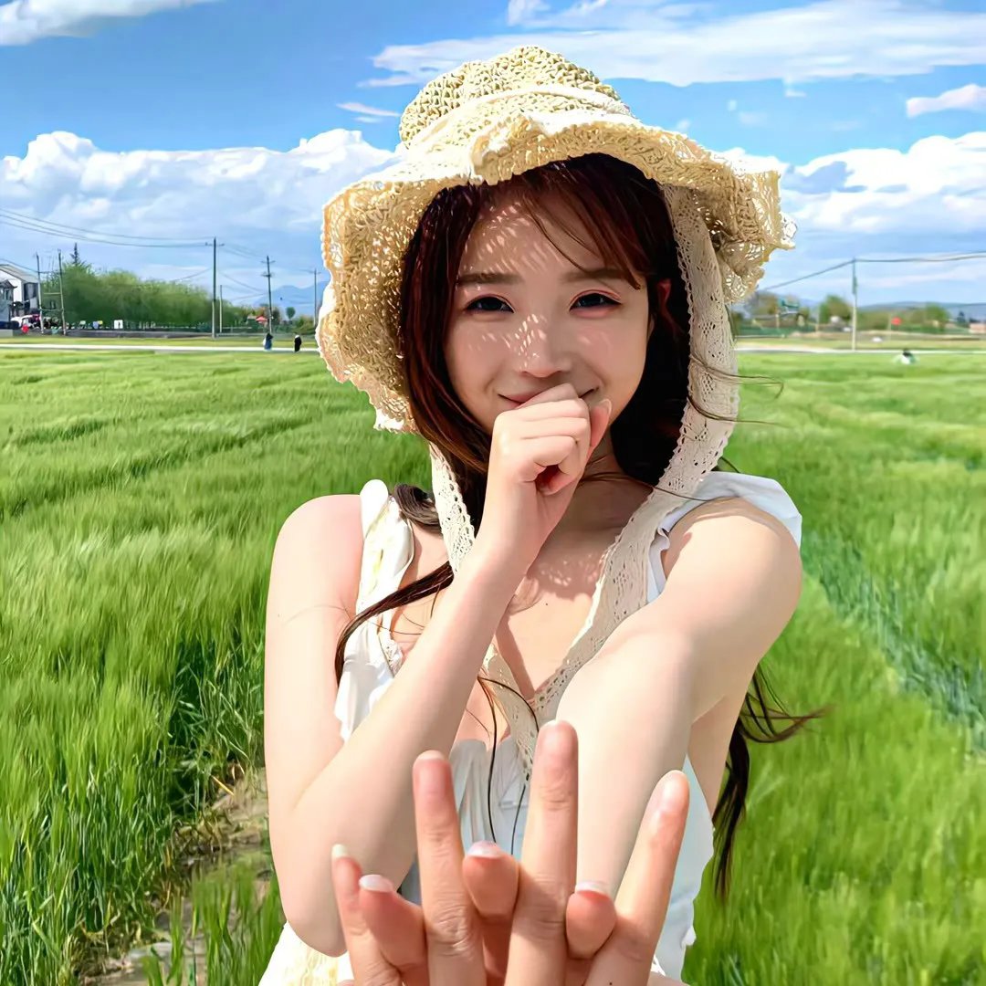 她在这里